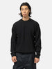 AURALEE Super Fine Wool Rib Knit P/O Black, Sweaters