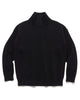 AURALEE Super Fine Wool Rib Knit Turtle Black, Sweaters