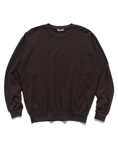 AURALEE Super High Gauge Sweat P/O Dark Brown, Sweaters