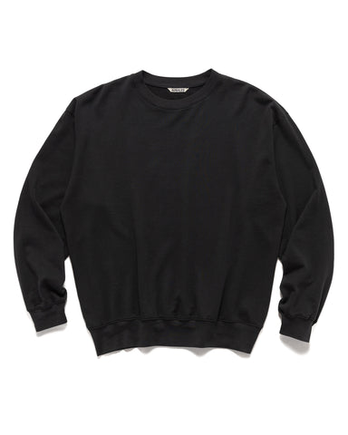 AURALEE Super High Gauge Sweat P/O Ink Black, Sweaters