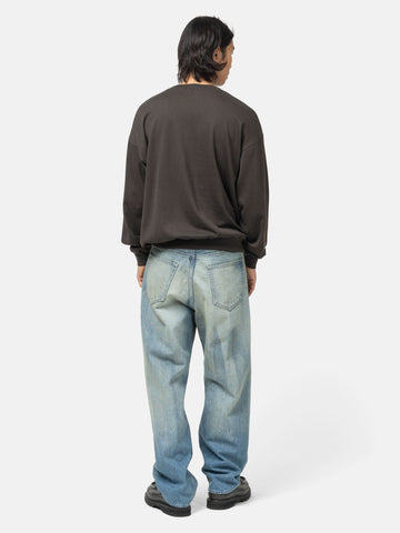 AURALEE Super High Gauge Sweat P/O Dark Brown, Sweatshirts