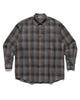 AURALEE Super Light Wool Check Shirt Charcoal Gray Check, Shirts