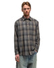 AURALEE Super Light Wool Check Shirt Charcoal Gray Check, Shirts