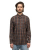 Super Light Wool Check Shirt Dark Brown Check - HAVEN