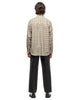 Super Light Wool Check Shirt Light Beige Check - HAVEN