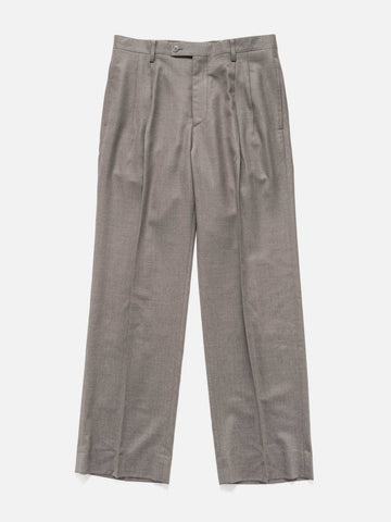 AURALEE Super Light Wool Two-Tuck Slacks Top Brown, Pants