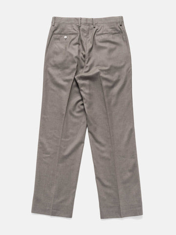 AURALEE Super Light Wool Two-Tuck Slacks Top Brown, Pants