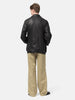 AURALEE Textured Lamb Leather Blouson Black, Leather Jackets