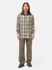 AURALEE Washed Baggy Satin Bleached Baker Pants Khaki Brown, Pants