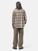 AURALEE Washed Baggy Satin Bleached Baker Pants Khaki Brown, Pants