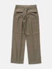 AURALEE Washed Baggy Satin Bleached Baker Pants Khaki Brown, Pants