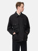 AURALEE Wool Max Canvas Blouson Black, Jackets