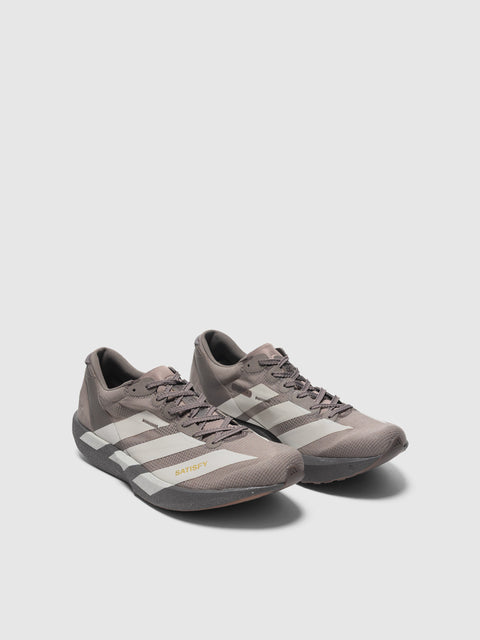adidas x SATISFY ADIZERO ADIOS Tech Earth/Silver Metallic, Sneakers