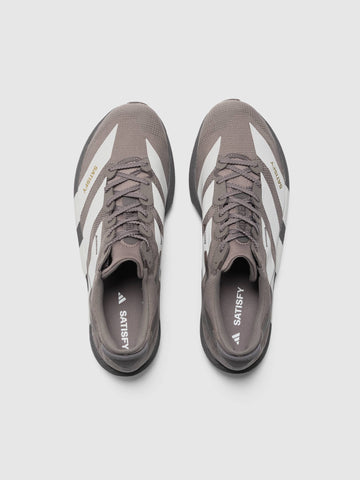 adidas x SATISFY ADIZERO ADIOS Tech Earth/Silver Metallic, Sneakers