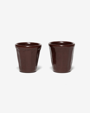 Apapacho World Espresso Cup (Pair) Clay & Beeswax Red, Home Goods