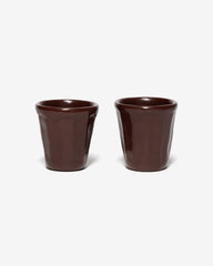 Apapacho Espresso Cup (Pair) Clay & Beeswax Red, Home Goods