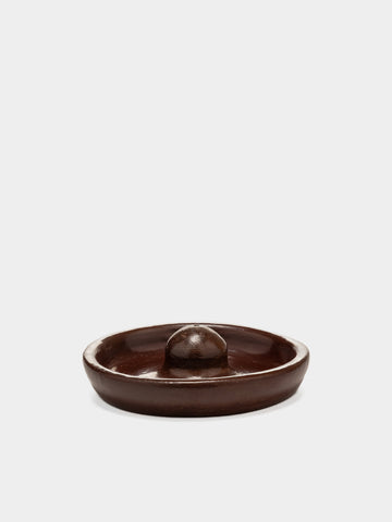 Apapacho World Incense Holder Clay & Beeswax Rojo, Home Goods