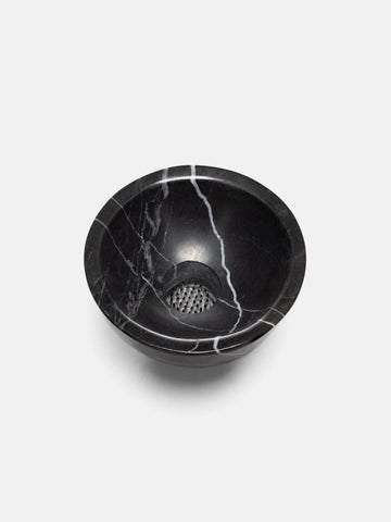 Apapacho World Mini Vase Ikebana Onyx & Marble Black, Home Goods