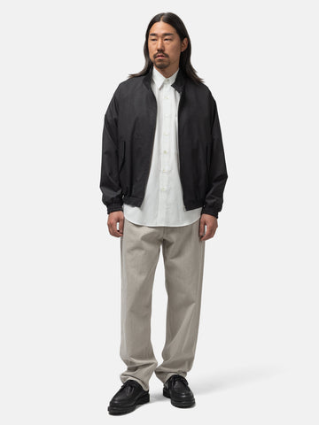 AURALEE Faded Hard Twist Brown Denim Wide Pants Light Gray, Jeans