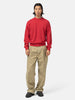 AURALEE High Twist Light Sweat P/O Red, Sweatshirts