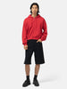 AURALEE High Twist Light Sweat Zip Parka  Red, Hoodies