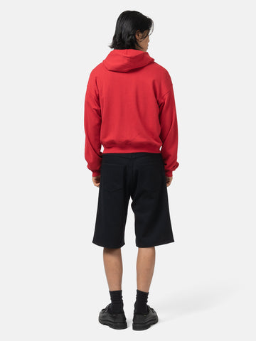 AURALEE High Twist Light Sweat Zip Parka  Red, Hoodies