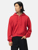 AURALEE High Twist Light Sweat Zip Parka  Red, Hoodies