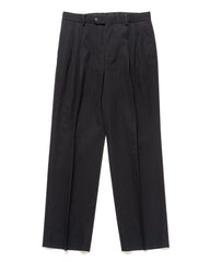 AURALEE Light Wool Max Gabardine Two-Tuck Slacks Top Black, Bottoms