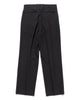 AURALEE Light Wool Max Gabardine Two-Tuck Slacks Top Black, Bottoms