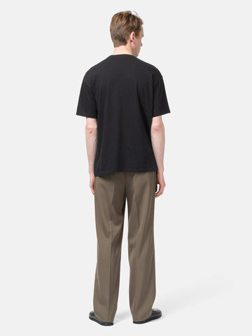 AURALEE Seamless Crewneck Tee Top Black, T-Shirts