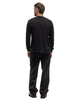 AURALEE Seamless L/S Tee Black, Sweaters