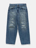 BEAMS 5 Pockets Damage Denim Indigo Used, Jeans