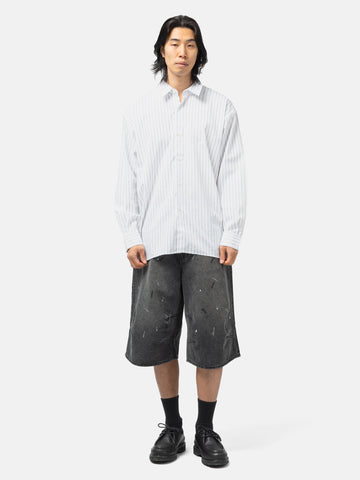 BEAMS Back Button Shirt White, Shirts