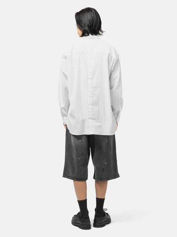 BEAMS Back Button Shirt White, Shirts
