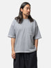 BEAMS Back Stitch TEE Grey, T-Shirts