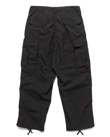 BEAMS Big 6 Pockets Cargo Trousers Black, Bottoms