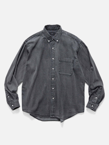 BEAMS Denim Button Down Black, Shirts