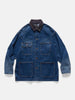 BEAMS Denim Loose Coverall Used Indigo, Jackets