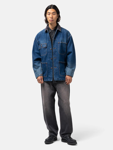 BEAMS Denim Loose Coverall Used Indigo, Jackets