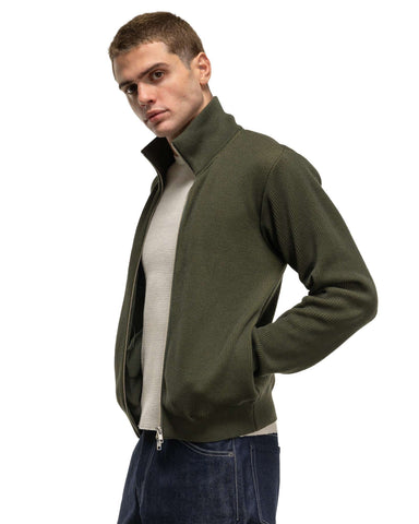 BEAMS Drivers Cardigan Olive, Knits