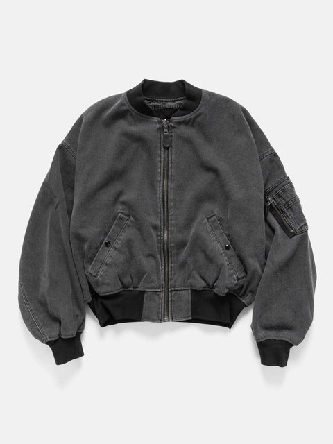 BEAMS Fade Bomber Jacket Black, Bomber Jackets