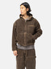 BEAMS Faded Corduroy Hooded Blouson Brown, Jackets