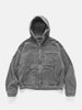 BEAMS Faded Corduroy Hooded Blouson Charcoal Grey, Jackets