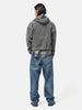 BEAMS Faded Corduroy Hooded Blouson Charcoal Grey, Jackets