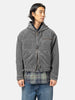 BEAMS Faded Corduroy Hooded Blouson Charcoal Grey, Jackets