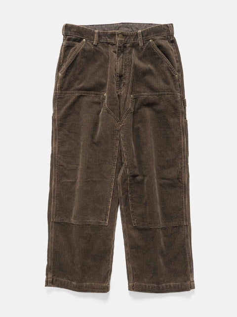 BEAMS Double Knee Corduroy Work Pants Brown, Pants