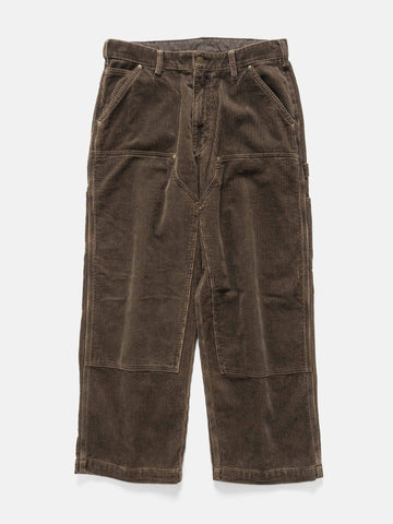BEAMS Double Knee Corduroy Work Pants Brown, Pants