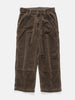 BEAMS Double Knee Corduroy Work Pants Brown, Pants