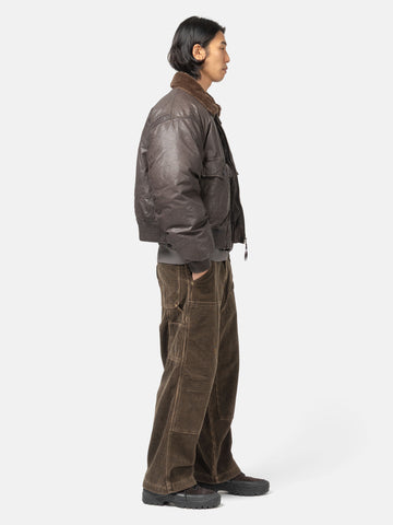 BEAMS Double Knee Corduroy Work Pants Brown, Pants