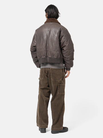 BEAMS Double Knee Corduroy Work Pants Brown, Pants
